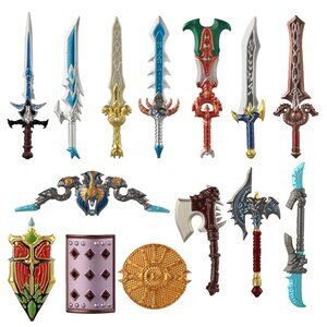 World of Warcraft Style Minifigure Weapon Pack – 14pcs Fantasy RPG Accessories